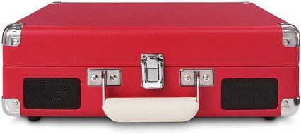 Crosley CR8005D-PI Cruiser Deluxe Portable 3-Speed Turntable with Bluetooth, Pink N73