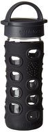 Lifefactory 12-Ounce BPA-Free Glass Water Bottle with Leakproof Cap &amp; Silicone Sleeve, Black N2