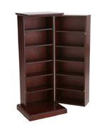 This tall media cabinet with doors and shelves is great for DVD Storage and serves as Office Furniture as well... N2