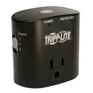 Tripp Lite 1 Outlet Portable Surge Protector, Dual Port USB Charger (2.4A total), Wall Mount Direct Plug-in, &amp;... N4