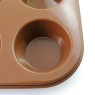 Food Grade Non-Stick Silicone 6 Cup Cake Mold Bakeware DIY muffin Baking Mould N2