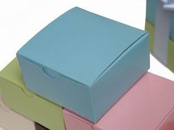 BalsaCircle 100 4&quot;x4&quot;x2&quot; Black and White Zebra Wedding Favor Cake Gift Boxes