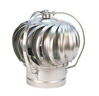 Wind Driven Stainless Steel Turbine Cap - 10"