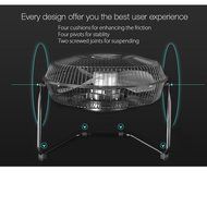 MATCC 10 Inch Large Air Circulator Cooling Desktop Fan With 360 Degree Rotatable USB Rechargeable? 18650 Battery... N3