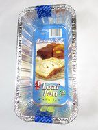 9 Disposable Aluminum Medium Size Loaf pans
