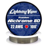 Genuine Lightning Vapes 22 AWG Nichrome 80 Wire 100' N3