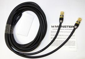Monster MV2F-4M 4-Meter High Resolution Coaxial F-pin Video Cable (13.12 ft.)(No Frills Packaging)