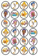 EDIBLE IMAGE-BUBBLE GUPPIES CREW -24 -CUPCAKE TOPPERS US seller