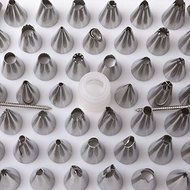 52pcs Icing Piping Nozzles Tips Tool Set Decorating Cake Sugar Craft Fondant Pastry N6