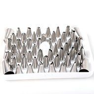 52pcs Icing Piping Nozzles Tips Tool Set Decorating Cake Sugar Craft Fondant Pastry N7