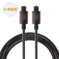CableCreation (50Feet) Slim Toslink Optical Digital Audio Cable OD:4.0mm Molded Black N8