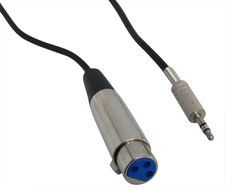 YCS Basics 10 Foot XLR Female To 3.5mm Stereo Male Cable N3