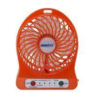 Innobay&reg; Mini Handy Portable Rechargeable Fan Operated by Built-in Lithium Battery, 7 blades, 4 Speeds of Air... N24