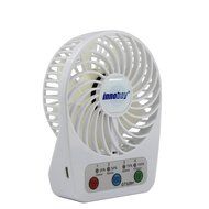 Innobay&reg; Mini Handy Portable Rechargeable Fan Operated by Built-in Lithium Battery, 7 blades, 4 Speeds of Air... N34