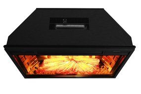 XtremepowerUS 28" Black Electric Insert 3D Firebox Fireplace Heater W/Remote