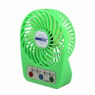 Innobay&reg; Mini Handy Portable Rechargeable Fan Operated by Built-in Lithium Battery, 7 blades, 4 Speeds of Air... N36