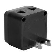 Yubi Power 2 in 1 Universal Travel Adapter with 2 Universal Outlets - Built in Surge Protector - 5 Pack - Green... N4