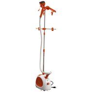 HomCom 40 Ounce Adjustable Upright Fabric Garment Steamer - Orange N7