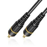 Subwoofer S/PDIF Audio Digital Coaxial RCA Composite Video Cable (3 Feet) - Gold Plated Dual Shielded RCA to RCA... N3
