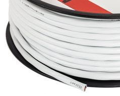 In Wall Speaker Wire | 100 Feet | 14AWG CL3 Rated 4-Conductor Wire White Oxygen Free Copper includes banana plugs... N26