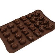 JLHua 3 PCS Candy Molds &amp; Ice Cube Trays- Duck Bear Rabbit-Silicone Chocolate Molds - Fun, Toy Kids Set N2