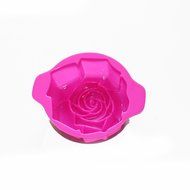 X-Haibei Small Rose Flower Cake Pan Baking Silicone Mold Decorating Dessert Dia. 4.5inch