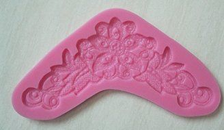 HSE 1pcs Chocolate Candy Jello 3D Beautiful big flower silicone fondant lace Mold Mould cake decoration/pastry...