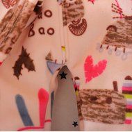 Yaheeda Kids Children Plush Cotton Pajamas T-Shirt and Open-crotch Pants Suit