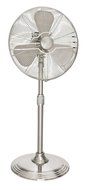 Hunter 90438 16&rdquo; RETRO Stand Fan with Brushed Nickel Finish
