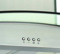 Ancona GC430 Glass Canopy 400 CFM Wall Mount Range Hood, 30-Inch