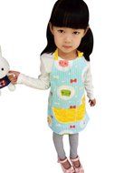 CRB Toddler Little Girls Boys Baking Bakware Cute Chef Baking Top Apron with Pocket (18 Months to 2T, Style #1) N3
