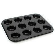 Ezeso 12-Cavity Nonstick Cast Aluminum Mini Cheesecake Muffin Quiche Cupcake Tarts Pan (A)
