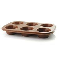 Food Grade Non-Stick Silicone 6 Cup Cake Mold Bakeware DIY muffin Baking Mould N3