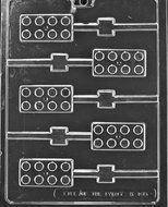 Building Blocks Lollipop Sucker Chocolate Mold SHIPS SAME DAY!! m79