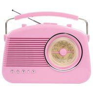 Konig Stylish Retro Table Radio - Pink N3