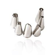 Ecoolbuy 6PCS Cake Nozzle Tip Pudding Cookies Ice Cream Decorate Stainless Steel Set N5