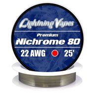 Genuine Lightning Vapes 22 AWG Nichrome 80 Wire 100' N5