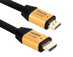 FORSPARK High Speed Ultra HDMI Cable with Ethernet and Supports 4K, 3D, 1080p, 10-Feet, Matt Gold Case N9