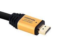 FORSPARK High Speed Ultra HDMI Cable with Ethernet and Supports 4K, 3D, 1080p, 10-Feet, Matt Gold Case N11