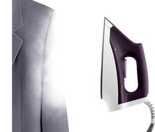 Rowenta DG8520 Perfect Steam 1800-Watt Eco Energy Steam Iron Station Stainless Steel Soleplate, 400-Hole, Purple N3