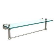 Allied Brass WP-1TB/22-PNI Glass Shelf with Towel Bar, 22-Inch x 5-Inch by Allied Brass