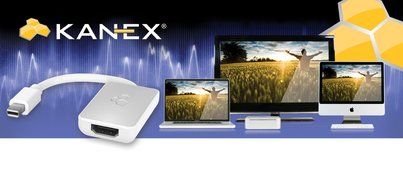 Kanex iAdapt Mini DisplayPort / Thunderbolt to HDMI Adapter with Audio Support for Apple MacBook, iMac, Mac mini...