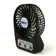 Innobay&reg; Mini Handy Portable Rechargeable Fan Operated by Built-in Lithium Battery, 7 blades, 4 Speeds of Air... N41