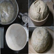 Babyfoxy 10 Inch Round Brotform Banneton Proofing Basket Bread Bowl for Baking Dough with Rising Pattern (Bonus...
