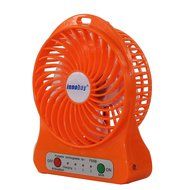 Innobay&reg; Mini Handy Portable Rechargeable Fan Operated by Built-in Lithium Battery, 7 blades, 4 Speeds of Air... N44
