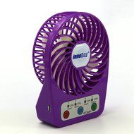 Innobay&reg; Mini Handy Portable Rechargeable Fan Operated by Built-in Lithium Battery, 7 blades, 4 Speeds of Air... N48
