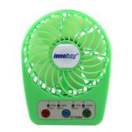 Innobay&reg; Mini Handy Portable Rechargeable Fan Operated by Built-in Lithium Battery, 7 blades, 4 Speeds of Air... N50