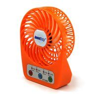 Innobay&reg; Mini Handy Portable Rechargeable Fan Operated by Built-in Lithium Battery, 7 blades, 4 Speeds of Air... N53