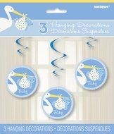 Blue Stork Boy Baby Shower Cupcake Kit for 24 N2