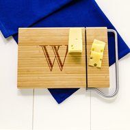Cathy's Concepts Personalized Bamboo Cheese Slicer, Letter A N43